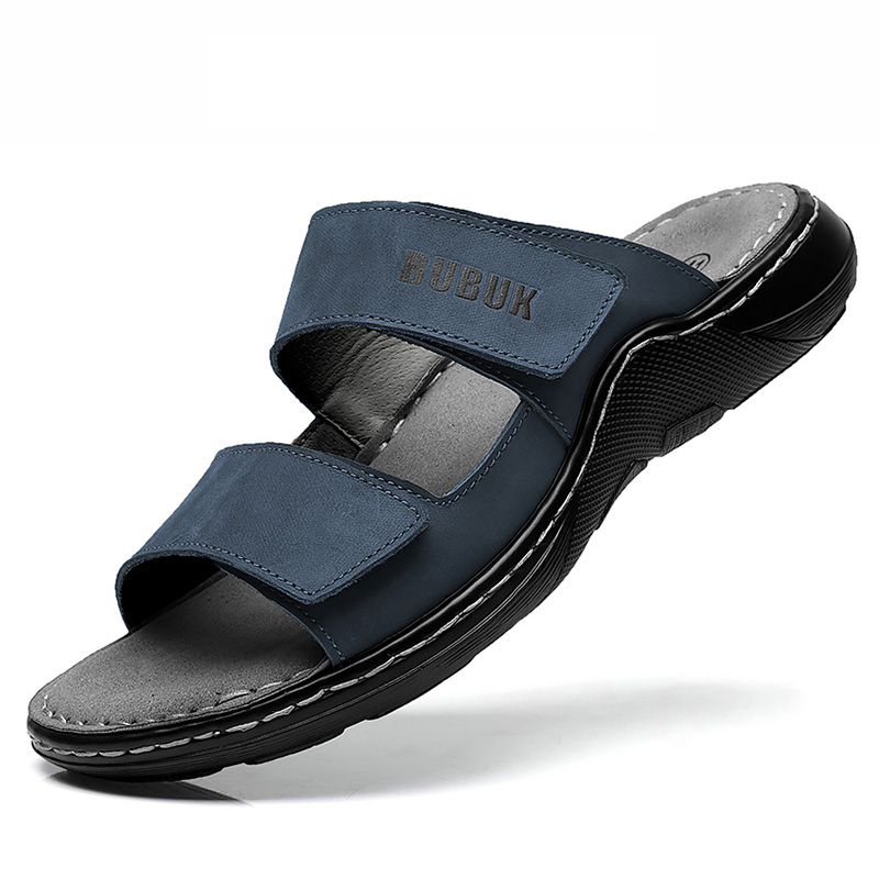 Men'S Shoes Temu - Sandały męskie sportowe z licowej skóry
