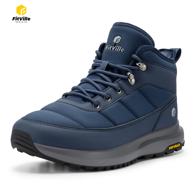 Men'S Shoes Wide Width - Męskie zimowe buty śniegowce FitVille z