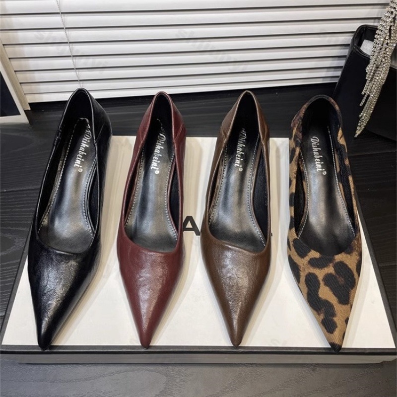 Dress Shoe Pointed - Damskie Szpilki Lakierowane Szpiczaste Eleganckie Francuskie