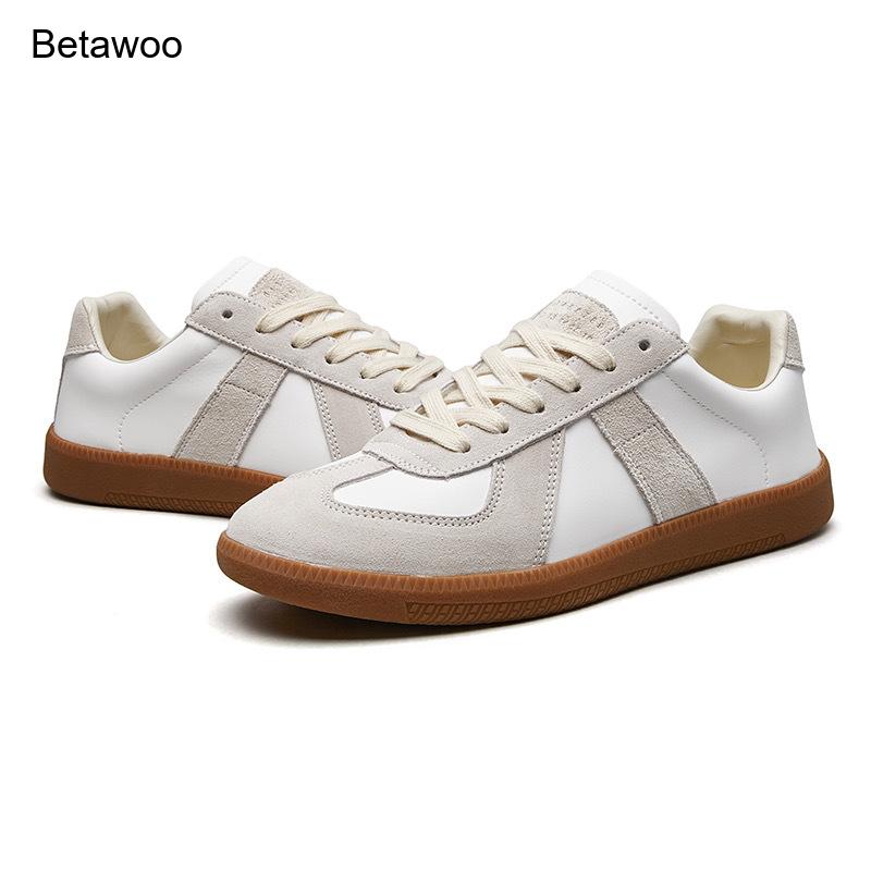 Men'S Shoes Temu - Męskie retro sneakersy z zamszu, sznurowane,