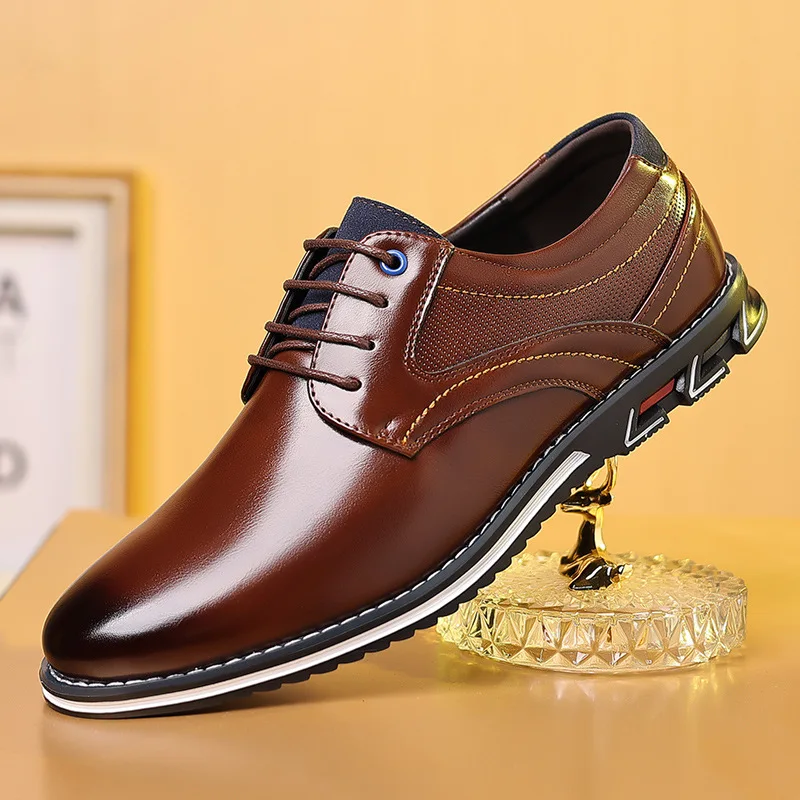 Men Shoes Boss - Retro męskie skórzane buty biznesowe modne