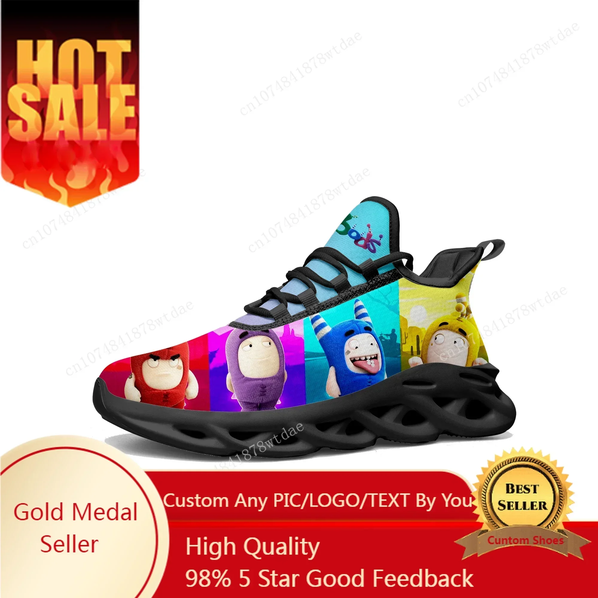 Oddbods Flats Sneakers Męskie  – Men Shoes Singapore recenzja i cena