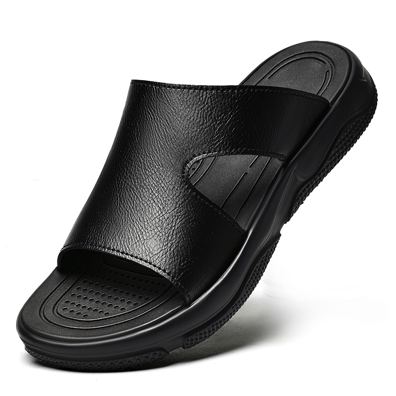 Męskie skórzane klapki z grube – Men'S Shoes Temu recenzja i cena