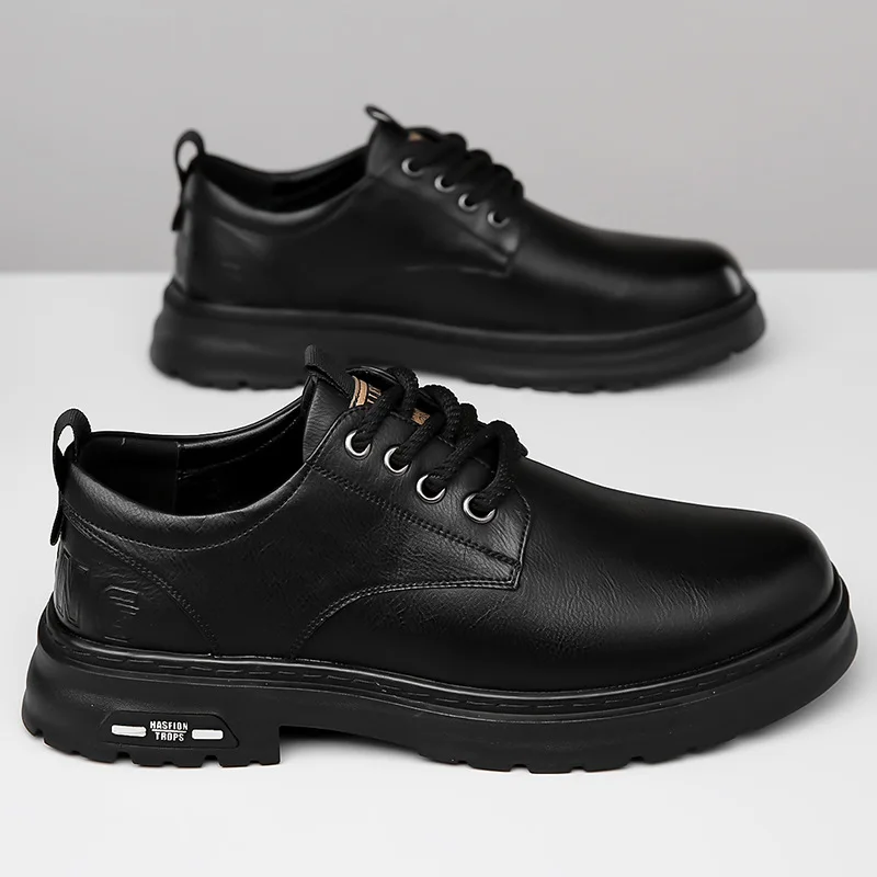 Męskie skórzane buty codzienne – Men Shoes Boss recenzja i cena