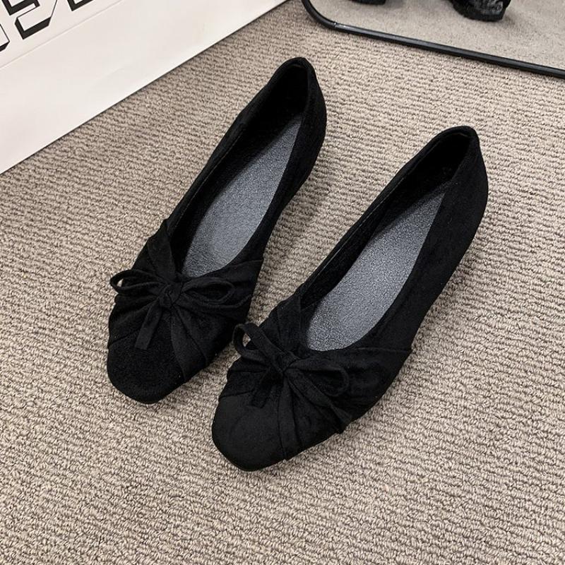 Damskie baleriny z zamszu z kw – Dress Shoe Pointed recenzja i cena