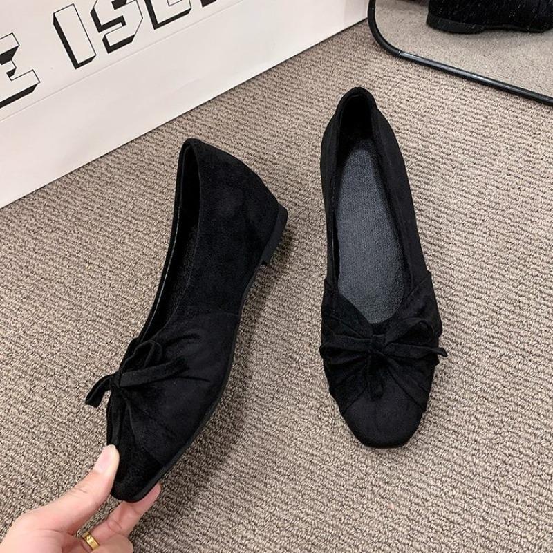 Damskie baleriny z zamszu z kw – Dress Shoe Pointed recenzja i cena