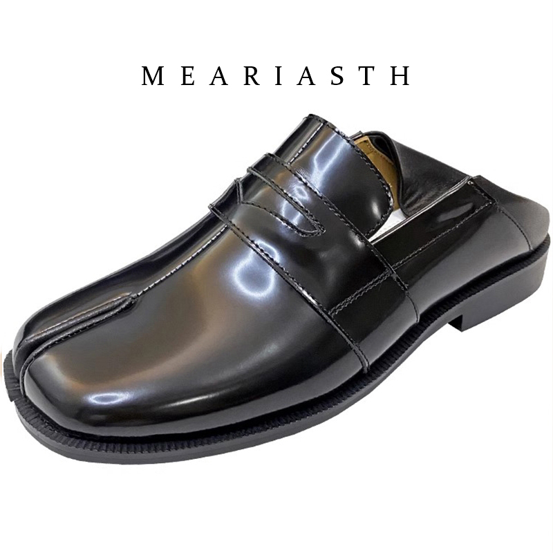 Czarne buty Tabi z dzielonym p – Men'S Shoes Wide Width recenzja i cena