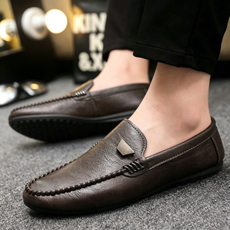 Męskie skórzane buty w stylu b – Men'S Shoes Temu recenzja i cena