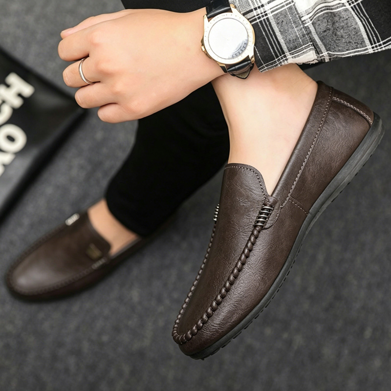 Męskie skórzane buty w stylu b – Men'S Shoes Temu recenzja i cena