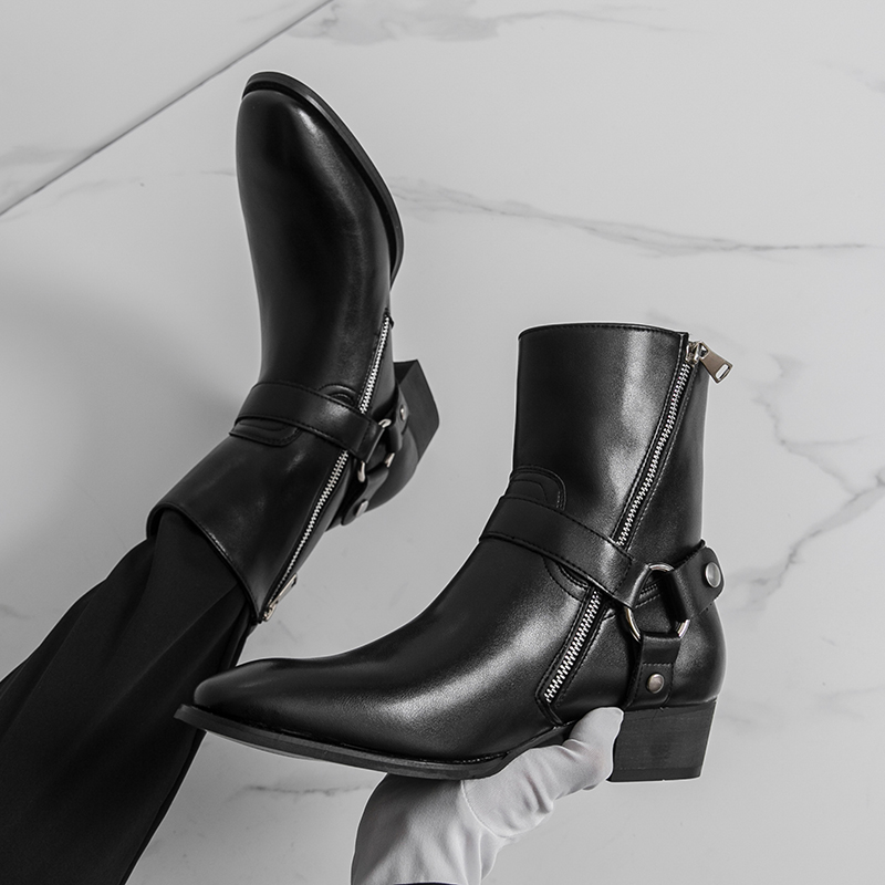 Jesienne męskie buty kowbojski – Men Shoes Boss recenzja i cena