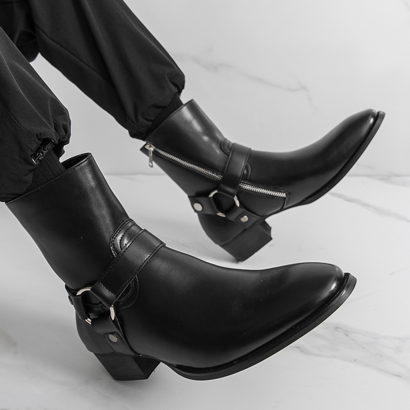 Jesienne męskie buty kowbojski – Men Shoes Boss recenzja i cena