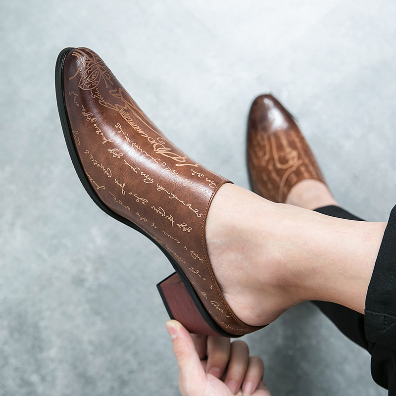 Męskie brązowe skórzane klapki – Men'S Shoes With Toes recenzja i cena