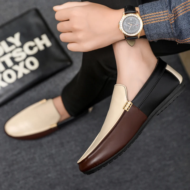 Modne skórzane mokasyny męskie – Men'S Shoes Temu recenzja i cena